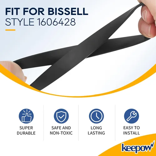 Miniatura 3 de KEEPOW Correas de repuesto compatibles con Bissell TurboClean/PowerForce PowerBrush Pet Carpet Cleaner 2987, 1986, 2910, 2190W, 2806, 28062, 28068