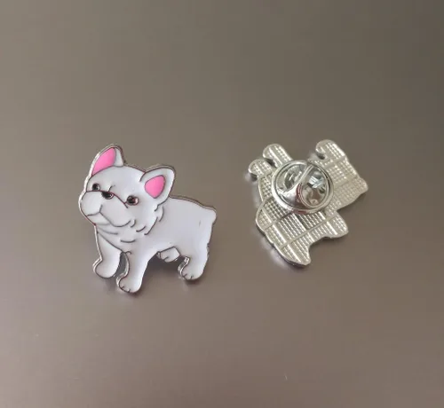 Miniatura 74 de Broche de perro carlino encantador para mascotas, broche de ramillete de metal, placa de identificación para perro, regalo de cumpleaños de Navidad