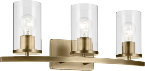 Miniatura 20 de Kichler Crosby 45495NI - Aplique de pared de 9.25 pulgadas en níquel cepillado, 1 luz contemporánea para pasillo o baño con cristal de ópalo