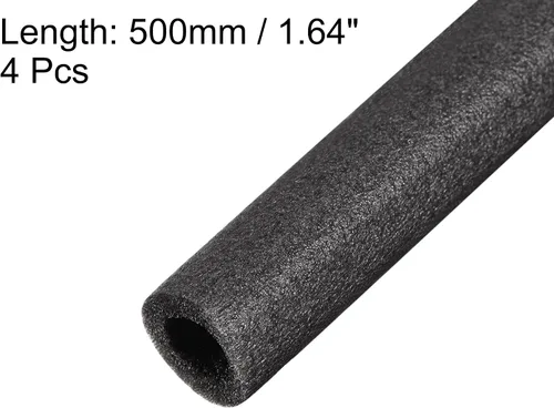 Miniatura 3 de uxcell Tubo de espuma de 1.64 pies de longitud 0.6 pulgadas de diámetro interior, 0.98 pulgadas de diámetro exterior, cubierta de tubo hueco