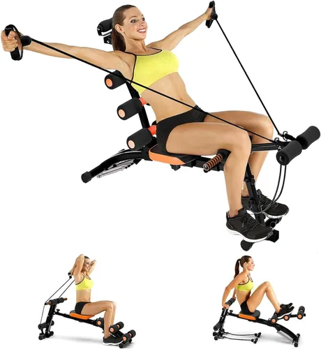 Wonder Master Core y equipo de entrenamiento abdominal 6 en 1, entrenador de abdominales ajustable multifuncional, máquina de entrenamiento, equipo