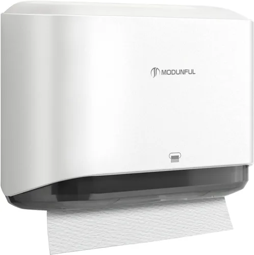 Miniatura 16 de Dispensador de toallas de mano triple para baño, dispensador de toallas de papel plegable en C, montaje en pared con instalación adhesiva sin