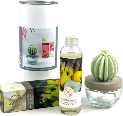 Miniatura 12 de Barril Cactus Cerámica Difusor de Fragancia Combo 6.8 fl oz Hermoso