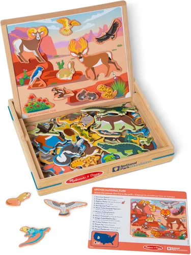 Miniatura 5 de Melissa & Doug National Parks - Juego magnético a juego de imágenes de madera para niños y niñas a partir de 3 años, materiales certificados FSC