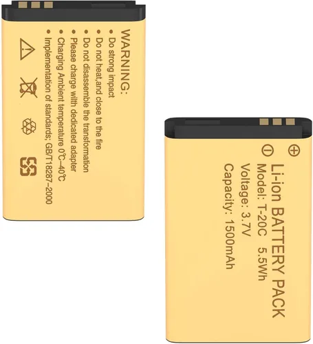 Miniatura 3 de Paquete de 5 baterías de repuesto para radio KD-C1, 1500 mAh, recargable, original, 3.7 V, batería de iones de litio compatible con Walkie Talkies