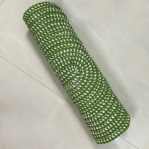 Miniatura 10 de USTIDE Alfombra trenzada, ovalada de cuerda de algodón, lavable a mano, alfombra de cuerda suave para entrada, cocina, baño, mesita de noche, Verde
