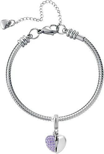 Miniatura 5 de KunBead - Abalorio con forma de corazón con texto en inglés I Love You para pulseras, regalo de cumpleaños para abuela, hermana, mamá, mejor amiga.