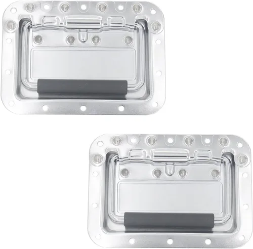 Miniatura 14 de 2 manijas con resorte, funda de hardware resistente para muebles, funda de anillo para caja de pecho, gabinete y altavoz con agarre de goma montado