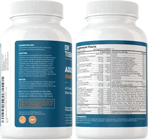 Miniatura 9 de Dr. Tobias Aceite de pescado Omega 3 y multivitamínico para adultos incluye probióticos y enzimas a base de plantas que promueven la salud general