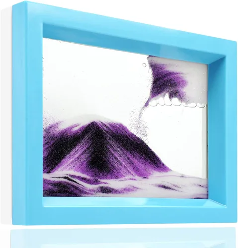 Miniatura 9 de Arte de Arena en Movimiento Líquido Burbujeador de Movimiento Imagen de Arte de Arena Fluida de Escritorio Juguete Sensorial Calmante Fidget ¡Votado