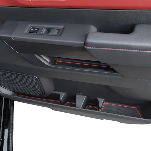 Miniatura 5 de JDMCAR - Accesorios de revestimiento compatibles con Toyota Tundra 2022-2023 2024 2025 2026, kit de soporte para tazas y bolsillo para puerta