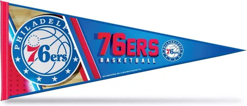 Rico Industries NBA Basketball Primary - Banderín de fieltro de 12 x 30 pulgadas para decoración de pared, ideal para el hogar, dormitorio,