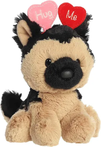 Miniatura 2 de Aurora Peluche de pastor alemán Love On The Mind Hug Me - Recuerdo suave para seres queridos, perfecto para decorar habitaciones y día de San