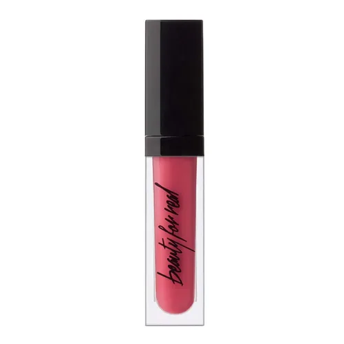 Beauty For Real Crema de labios + color, flash - rosa brillante - alto pigmento, larga duración, fórmula hidratante - Manteca de Cupuacu, aceite