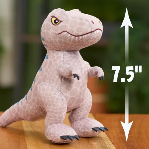 Miniatura 5 de JURASSIC WORLD Rebirth - Peluche pequeño T. rex de 7 pulgadas de alto, a partir de 3 años