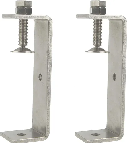 Miniatura 18 de Abrazaderas C de acero inoxidable de 3.8 pulgadas para montaje, abrazadera en U de metal resistente para trabajo de metal, abrazadera de escritorio