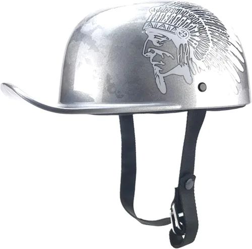 Miniatura 9 de Gorra de béisbol retro, casco de apertura de moda, medio casco de motocicleta, adecuado para hombres y mujeres adultos, para ayudar a los cruceros a