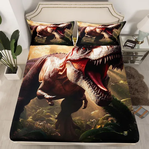 Miniatura 23 de Erosebridal Monster Bedding - Juego de sábanas de tamaño individual con diseño de dragón mágico para niños y hombres, juego de cama ajustable
