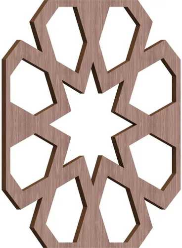 Miniatura 34 de Jackson Decorative Fretwork Wood Wall Panels, Large, 23 3/8" W x 23 3/8" H x 1/4" T, Cherry