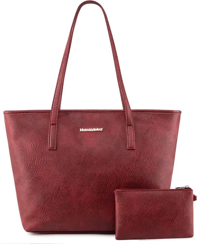 Montana West - Bolsas de mano de cuero vegano, carteras y bolsos de mano para mujer con asa superior para damas, bolsos de hombro