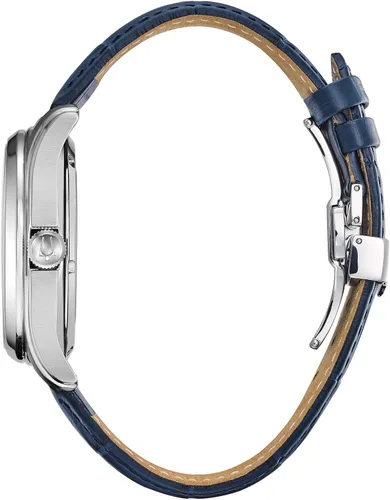 Miniatura 3 de Bulova Men's Classic Wilton 26-Jewel Automatic Leather Strap Watch, 40 Hour Power Reserve, Domed Sapphire Crystal, Exhibition Case Back, Luminous