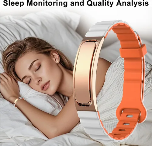 Miniatura 4 de Reloj de fitness con monitor de ritmo cardíaco, contador de pasos, seguimiento del sueño para mujeres para Android iOS Tono plata