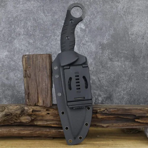 Miniatura 8 de Cuchillo de hoja fija de 12.2 pulgadas, mango de acero G10 DC53, cuchillo de garra para exteriores, herramientas EDC de campamento, fundas Kydex