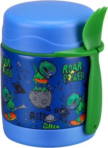 Miniatura 10 de Termo de sopa de 10 onzas para comida caliente para niños, tarro de comida aislado, contenedor térmico de almuerzo de comida caliente, caja de Negro