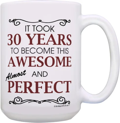 Miniatura 36 de Birthday Gifts For All 80th Took 80 Years Awesome Funny Party Gift - Taza de café de cerámica de 11 oz, taza de té, color blanco 11oz - 80th