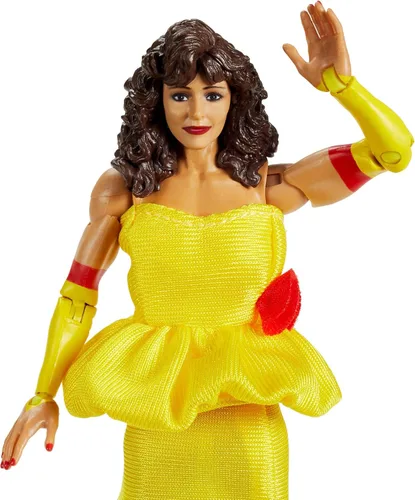Miniatura 3 de WWE Mattel Miss Elizabeth Elite Collection - Figura de acción de lujo con detalles faciales realistas, equipo de anillo icónico y accesorios