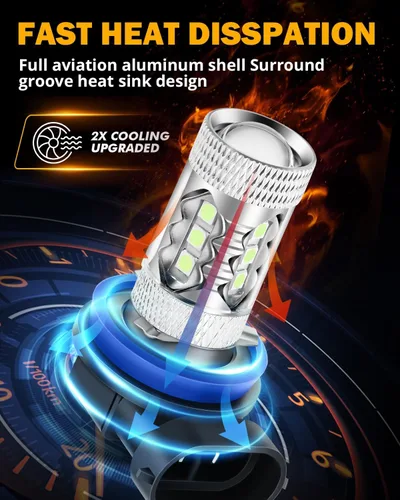 Miniatura 2 de Auxbeam H 11 Luz antiniebla, Azul hielo
