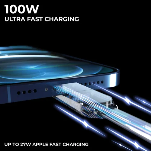 Miniatura 3 de Rolling Square inCharge XL - Cable de carga múltiple 6 en 1, cable USB portátil y USB-C con potencia de carga ultrarrápida de 100 W, 10 pies/9.8 ft
