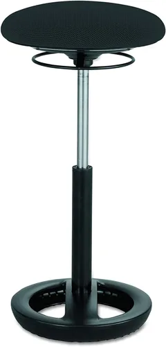 Miniatura 9 de Safco Twixt - Silla de asiento con movimiento activo, soporte ergonómico, altura ajustable, malla negra