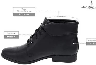 Miniatura 7 de London Fog Crissy Dress Botines de mujer con cordones y cuello