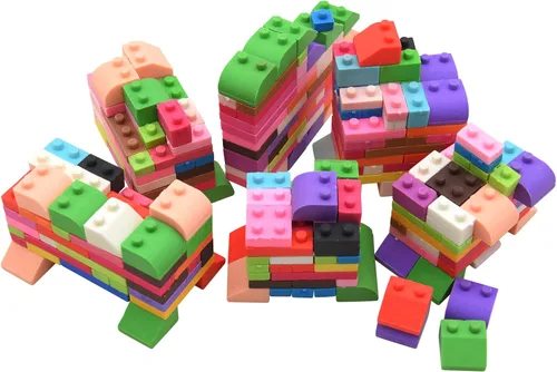 Miniatura 4 de 330 piezas lindo 3D bloque de construcción borrador trapezoidal cuadrado rompecabezas borrador clase premio regalo de fiesta infantil