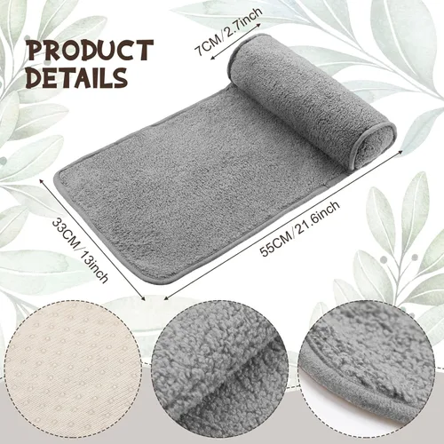 Miniatura 2 de Weysat Almohada reclinable para el cuello y la cabeza, rollo de forro polar antideslizante ajustable para el cuello, cojín para reposacabezas
