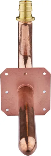 Miniatura 3 de Paquete de 10 unidades EFIELD Pex-A Expansion F1960 Connection, codo de cobre con brida de pared, longitud de 1/2 a 6 pulgadas (STUB013)