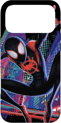 Miniatura 22 de Funda para iPhone 13 Pro Max Marvel Spider-Man Into the Spider-Verse Miles Morales City