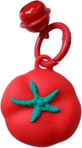 Miniatura 14 de Yatchen Bonita funda de silicona para AirTag 2021 Finder Fun 3D Cartoon Animal Anti Scratch Llavero Tracker Protector Bluetooth (Béisbol, 1 unidad)