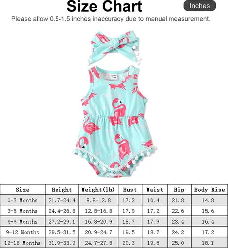 Miniatura 6 de PATPAT Mameluco floral sin mangas con borlas y pompón para bebé, conjunto con diadema de 0 a 18 meses