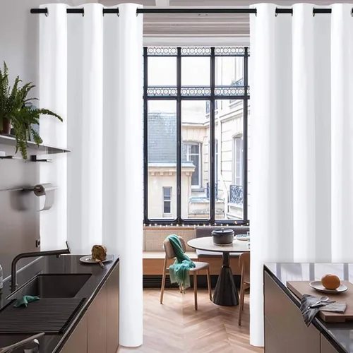 Miniatura 79 de RYB HOME - Cortinas extralargas de privacidad, para bloquear luz, de techo a suelo, para comedor, oficina, sala de estar, cine en casa, patio, 8.3