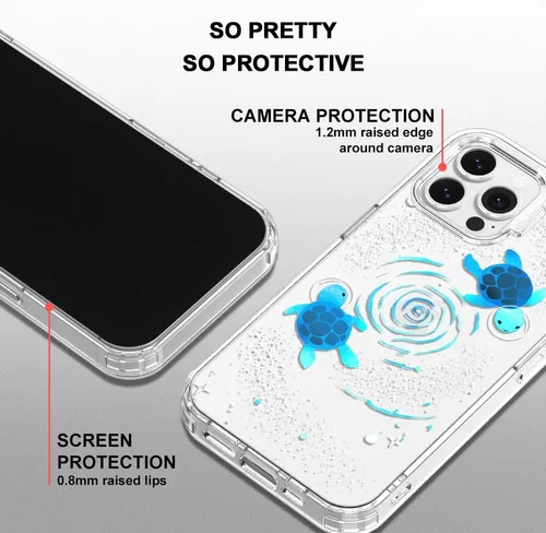 Miniatura 4 de MOSNOVO - Funda para iPhone 13 Pro Max, protección Buffertech contra caídas de grado militar (6.6 pies), antidesprendimiento, poliuretano Clear