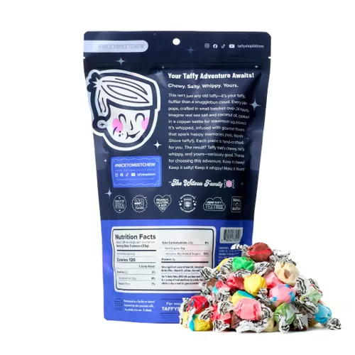Miniatura 3 de Taffy Shop Build A Mix, Elige hasta seis sabores: Taffy de agua salada – Surtido de dulces gourmet suaves y masticables, paquete variado, aperitivo