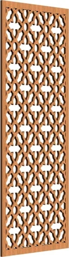 Miniatura 198 de Madison Paneles de pared decorativos de madera con calado, 9 3/8 pulgadas de ancho x 24 3/8 pulgadas de alto x 3/8 de alto, roble rojo rojo (Red Oak)