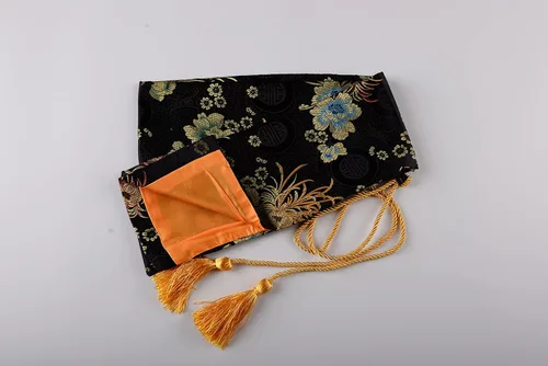 Miniatura 2 de 51 Inch Synthetic Silk Nice Pattern Bag with Golden Tassel Cover Carrying for Japanese Samurai Katana Chinese Swords