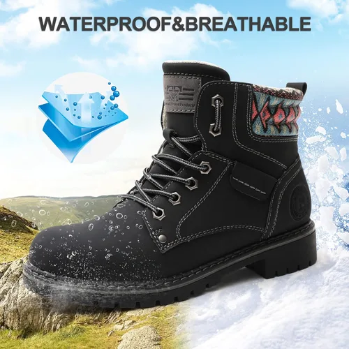 Miniatura 4 de Kkyc Botas de senderismo para mujer antideslizantes botas casuales.