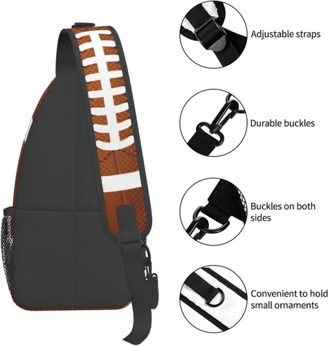 Miniatura 5 de SURERUIM Bolso bandolera estampado con patrón para mujeres y hombres, mochila cruzada para el hombro, bolsas de pecho, gimnasio, viajes, senderismo