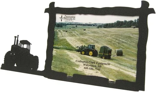 Innovative Fabricators, Inc. American Steel Farm & Ranch - Marco de fotos, tractor de tracción en las cuatro ruedas, paisaje de 5 x 7, fabricado en