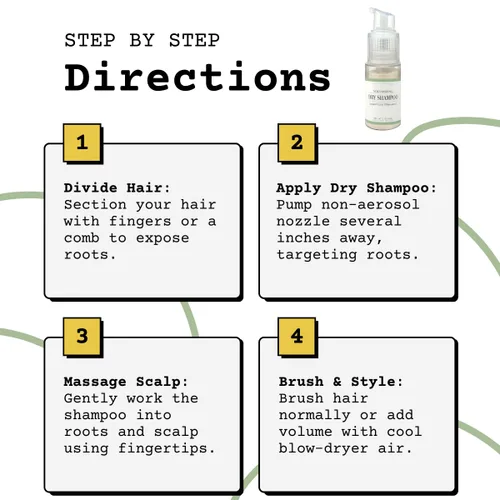 Miniatura 4 de Yellow Bird - Champú en polvo seco Natural y orgánico Sin aerosol Para cabello rubio, moreno y oscuro Sin benceno, vegano