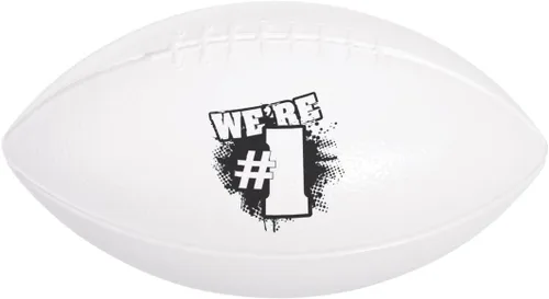 Miniatura 6 de Anderson's Juego de 10 pelotas deportivas de fútbol amarillo y negro con texto en inglés "We Number One", espíritu escolar, día de juego, artículos